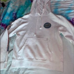 Santa Cruz white hoodie🖤